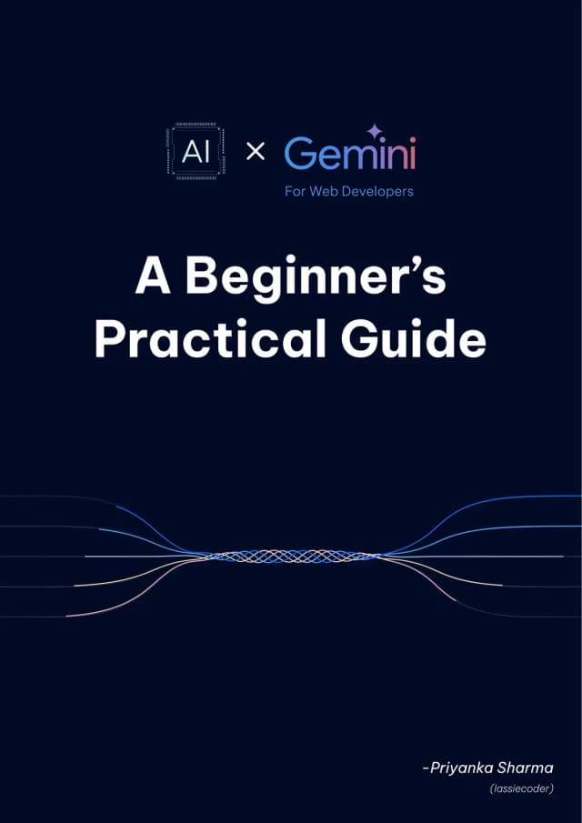 AI + Gemini for Web Developers book cover